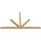 Ekena Millwork Kennewick Timber Gable Bracket, Western Red Cedar, 108"W x 63"H x 3 1/2"D x 3 1/2"F, 14/12 Pitch GBW108X63X0404KEN00SWR - alternate 2